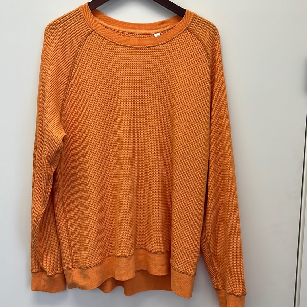Billy Reid LS shirt size XL ORANGE